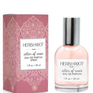 Herb & Root Rose and Sandalwood Eau de Perfume Spray | | Long-Lasting and Clean Vegan Perfume made with Natural and Essential Oils | Cruelty Free