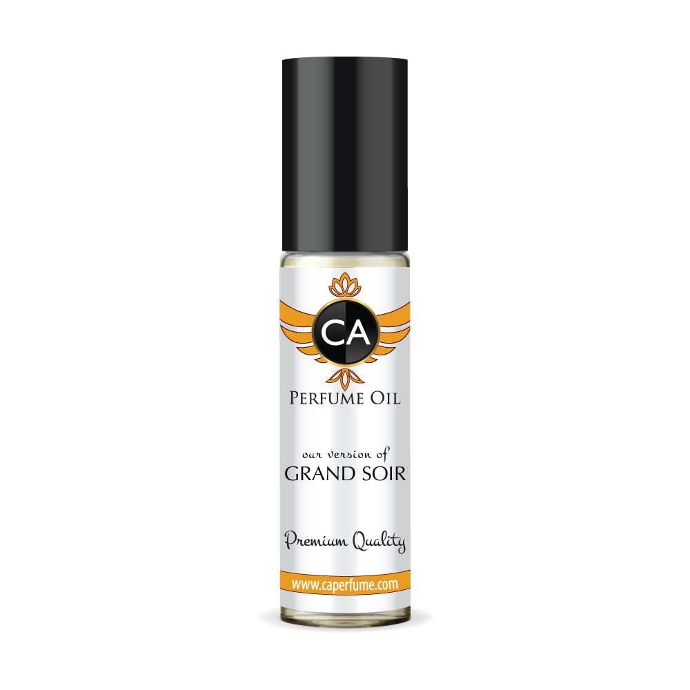 CA Perfume Club Impression of Maison Francis K Grand Soir For Women & Men Replica Fragrance Body Oil Dupes Alcohol-Free Essential Aromatherapy Sample Travel Size Concentrated Roll-On 0.3 Fl Oz/10ml