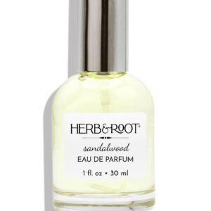 Herb & Root Sandalwood Perfume Spray, Eau de Parfum for men or women | Sharp Australian Sandalwood | Vegan, Cruelty Free | Made in the USA