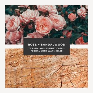 Herb & Root Rose and Sandalwood Eau de Perfume Spray | | Long-Lasting and Clean Vegan Perfume made with Natural and Essential Oils | Cruelty Free