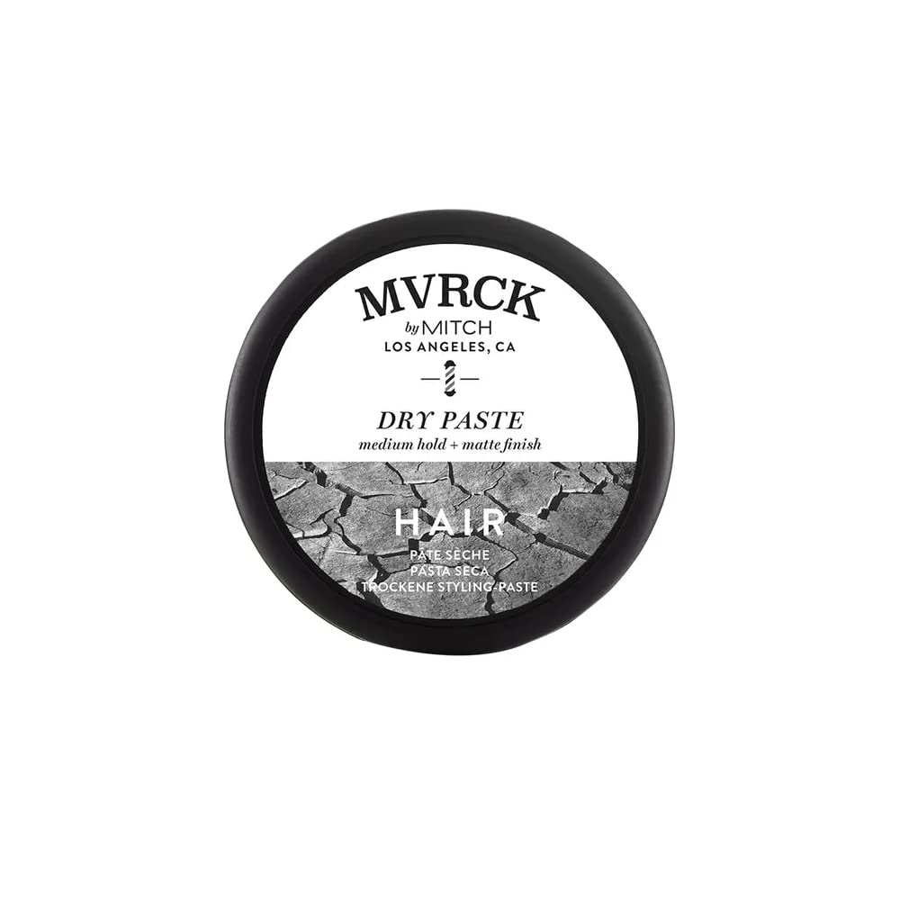 MVRCK by Paul Mitchell Dry Paste for Men, Medium Hold, Matte Finish, For All Hair Types, 3 oz.