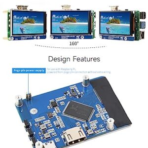 waveshare 3.2inch HDMI IPS LCD Display Compatible with Raspberry Pi 4B/3B+/3A+/2B/B+/A+/Zero/Zero W/WH/Zero 2W CM3+/4 Series Boards 480×800 Resolution No Touch Supports Jerson Nano/Windows