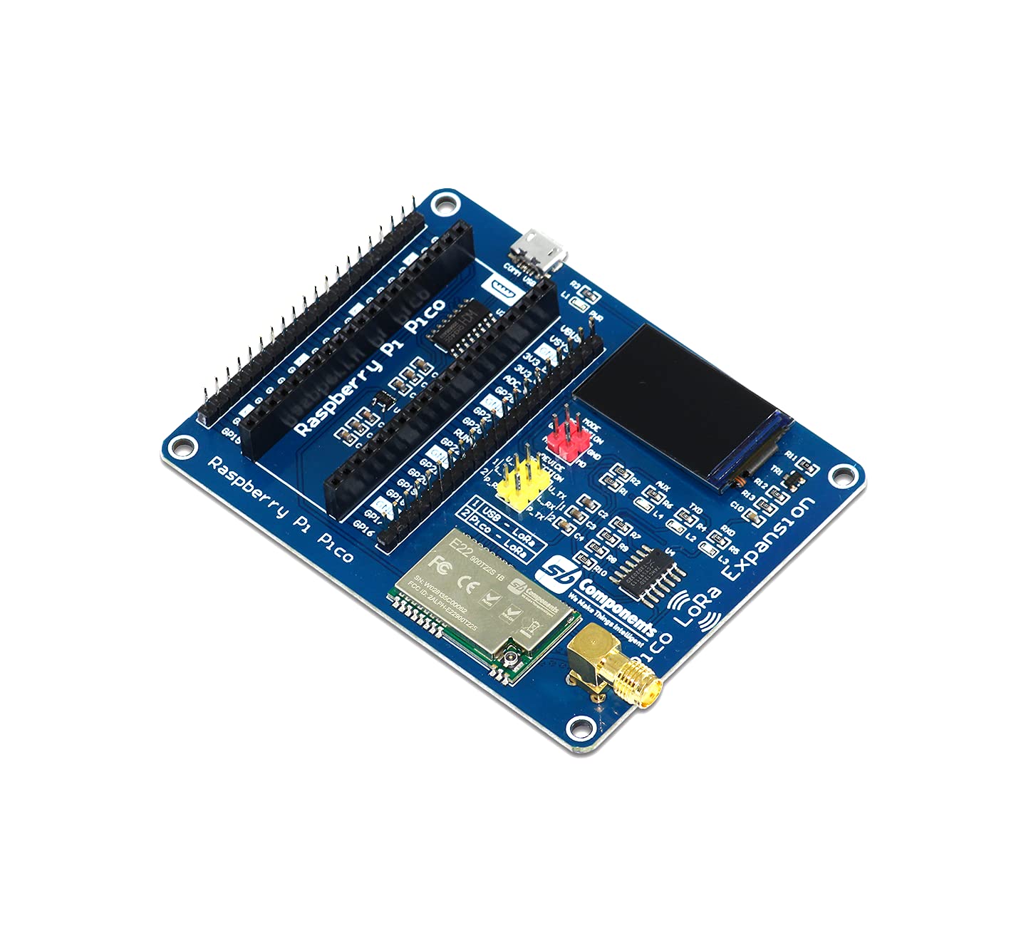 sb Raspberry Pi Pico Board with LoRa Expansion Module, Raspberry Pi Pico Kit (Pico LoRa Expansion (915MHz))