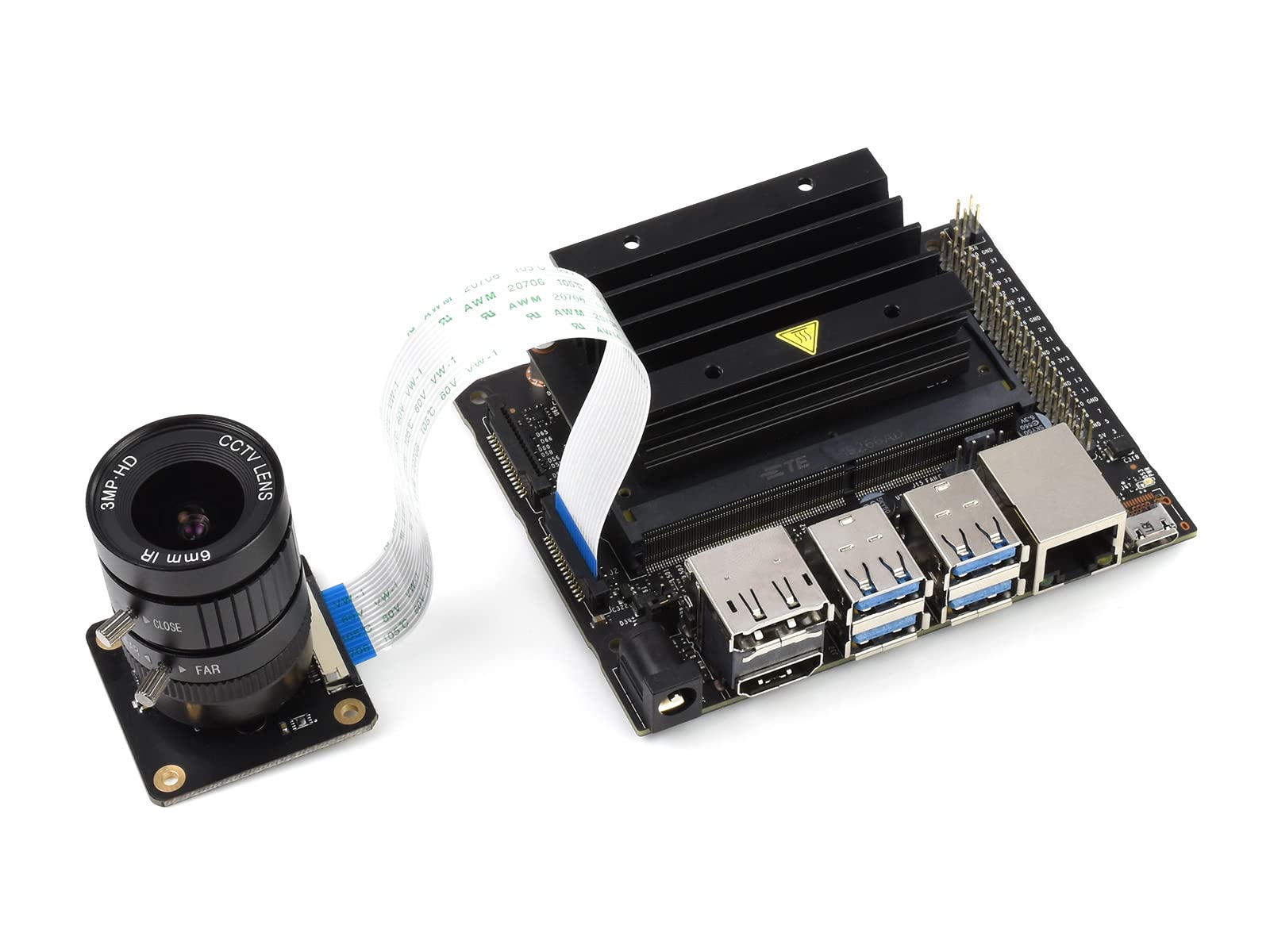 Waveshare IMX477 12.3MP Camera for Raspberry Pi CM3/CM3 Lite/CM3+/CM3+ Lite/CM4/Jetson Nano Developer Kit Supports C/CS Lenses(Required but Not Included)