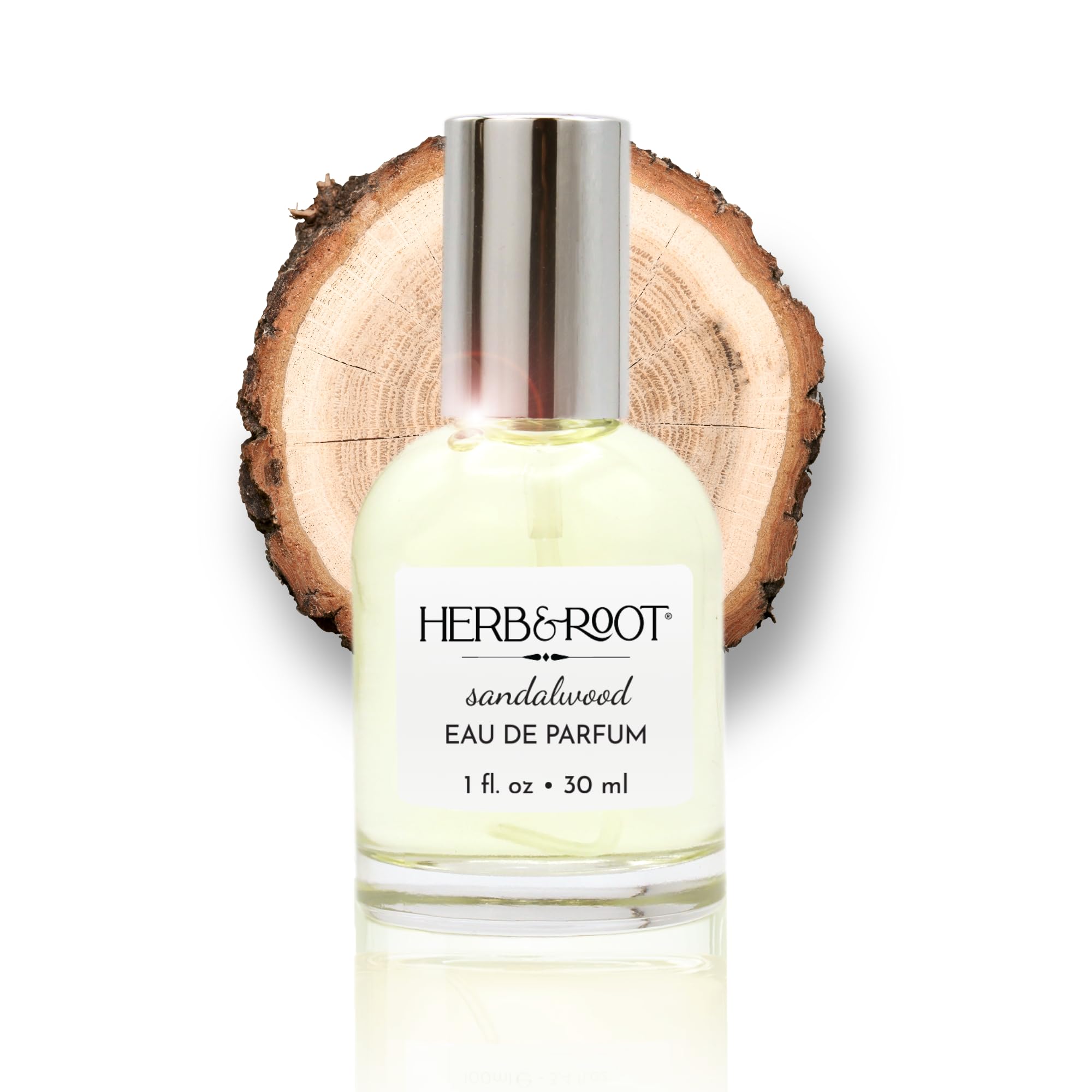 Herb & Root Sandalwood Perfume Spray, Eau de Parfum for men or women | Sharp Australian Sandalwood | Vegan, Cruelty Free | Made in the USA