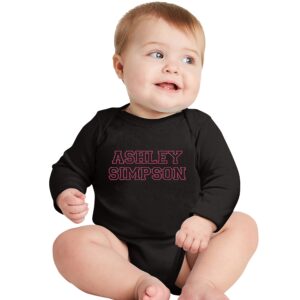 Custom Embroidered Baby Bodysuit Add Your Embroidery Text Date Name Unisex Baby Long Sleeve Bodysuit Black