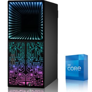 Gaming PC Desktop Intel core i5 6th Gen, Horizon+ with AMD RX-550 4GB DDR5, 16GB RAM, 512GB SSD, HDMI, DVI, VGA, RGB Keyboard, Mouse, Wi-Fi, Windows 10 Professional (Renewed)