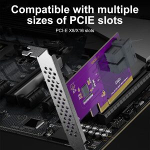 PCIe to SFF-8643 Adapter for U.2 SSD, X8, (2) SFF-8643. Support Windows 10/2016/2019, REHL/Cent0S 7/8, VMware ESXi 6/7, Ubuntu Linux 18/20/21, etc.