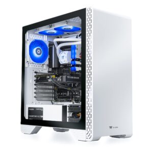 Thermaltake Glacier i360T R4 AIO Liquid Cooled Gaming PC (Intel Core™ i5-12600KF 3.7GHz, ToughRam DDR4 3600Mhz 16GB RGB, NVIDIA® GeForce RTX™ 3060 Ti, 1TB NVMe M.2, Win10 Home) S3GL-Z690-36T-LCS,White