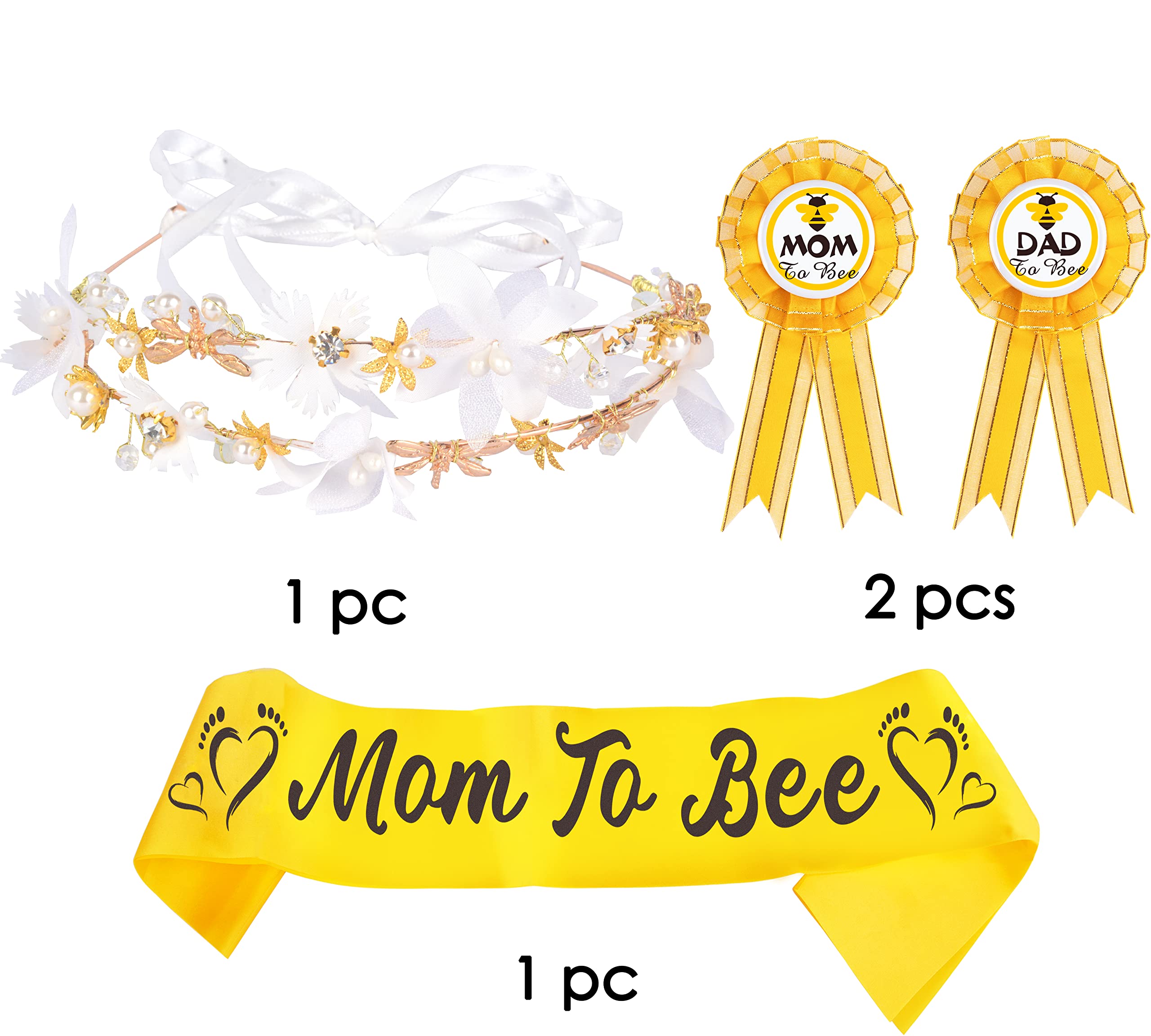 Mommy to Bee, Mom to Bee Baby Shower, Mother to Bee, Mommy to Bee Sash, Baby Shower Crown for Mom, Mommy to Bee Pin, Bee Baby Shower, Mother to Be Flower Crown, Bee Baby Shower Decorations