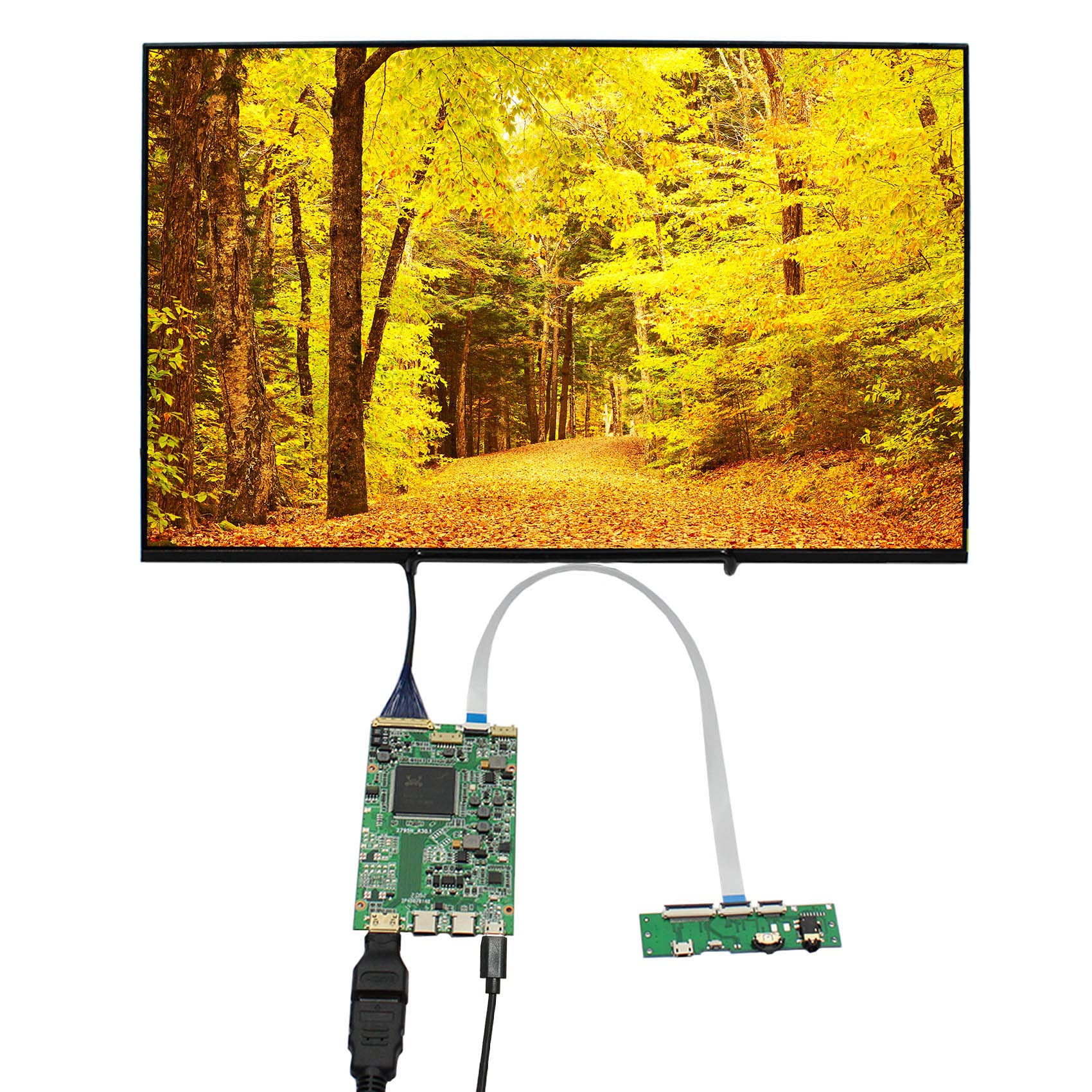 FanyiTek 16" MNG007DA1-1 2560x1600 120HZ 500nit eDP IPS LCD Screen Monitor and Type C HD-MI HDR Controller Board