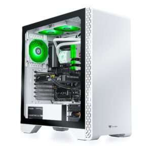 Thermaltake Glacier i360T R4 AIO Liquid Cooled Gaming PC (Intel Core™ i5-12600KF 3.7GHz, ToughRam DDR4 3600Mhz 16GB RGB, NVIDIA® GeForce RTX™ 3060 Ti, 1TB NVMe M.2, Win10 Home) S3GL-Z690-36T-LCS,White