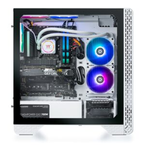 Thermaltake Glacier i360T R4 AIO Liquid Cooled Gaming PC (Intel Core™ i5-12600KF 3.7GHz, ToughRam DDR4 3600Mhz 16GB RGB, NVIDIA® GeForce RTX™ 3060 Ti, 1TB NVMe M.2, Win10 Home) S3GL-Z690-36T-LCS,White