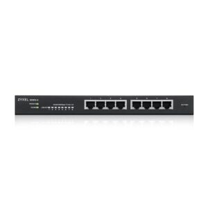 ZYXEL 8-Port Gigabit Ethernet Smart Switch (GS1915-8) - Managed, Optional Nebula Cloud Management, Desktop or Wall Mount, Limited Lifetime Protection