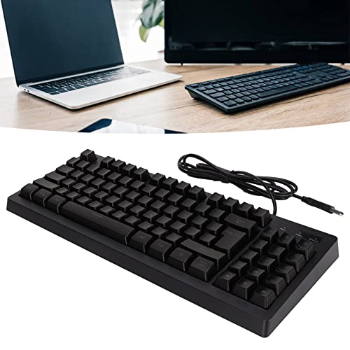 Hilitand Wired Gaming Keyboard,RGB Backlit,89 Keys Ergonomic Keyboard,1.8m Wired Waterproof USB Game/Office/Home Keyboard Typewriter,with 11 Multimedia Key, for Computer Laptop