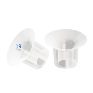 begical clear flange inserts 19mm for freemie 25mm collection cup/lansinoh&ameda 25mm breast pump shields/flanges.reduce nipple tunnel down to 19mm