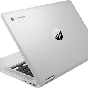 HP Newest Chromebook x360 2-in-1 Laptop, 14" HD Touchscreen, Intel Celeron N4500, 4GB LPDDR4x RAM, 32GB eMMC Flash Memory, Webcam, WiFi, Bluetooth, Chrome OS. Silver