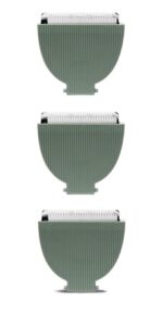 meridian - trimmer replacement blade - sage ceramic blades for electric body & pubic hair trimmer - 3 pack