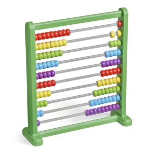 hand2mind Double Sided Plastic 100 Bead Abacus, Abacus for Kids Math, Math Manipulatives Kindergarten, Counting Rack for Kids, Counters for Kids Math, Educational Toys for Elementary Kids (Set of 1)