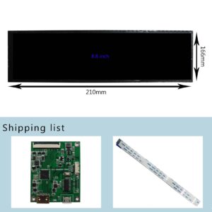 FanyiTek 8.8 inch HSD088IPW1 1920x480 600nit Strip Bar LCD Screen and HD-MI to MIPI Controller Driver Board