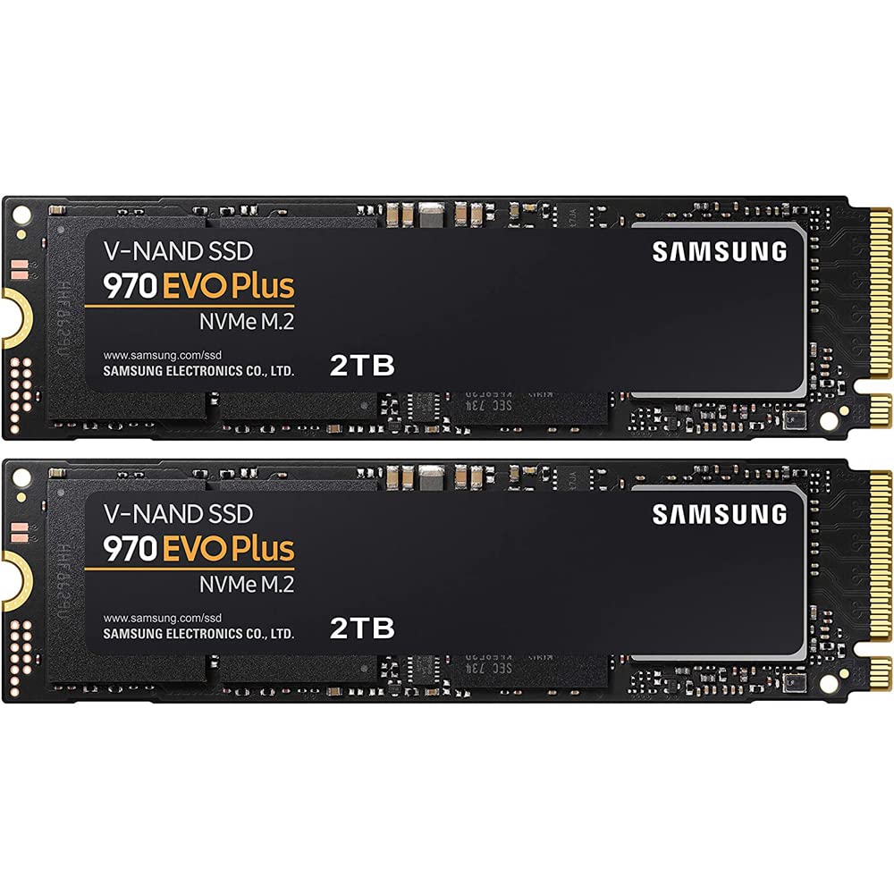 SAMSUNG MZ-V7S2T0B/AM 970 EVO Plus NVMe M.2 SSD 2TB 2 Pack