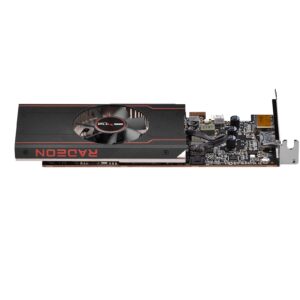 Sapphire 11315-01-20G Pulse AMD Radeon RX 6400 Low Profile Gaming Graphics Card with 4GB GDDR6, AMD RDNA 2, Black