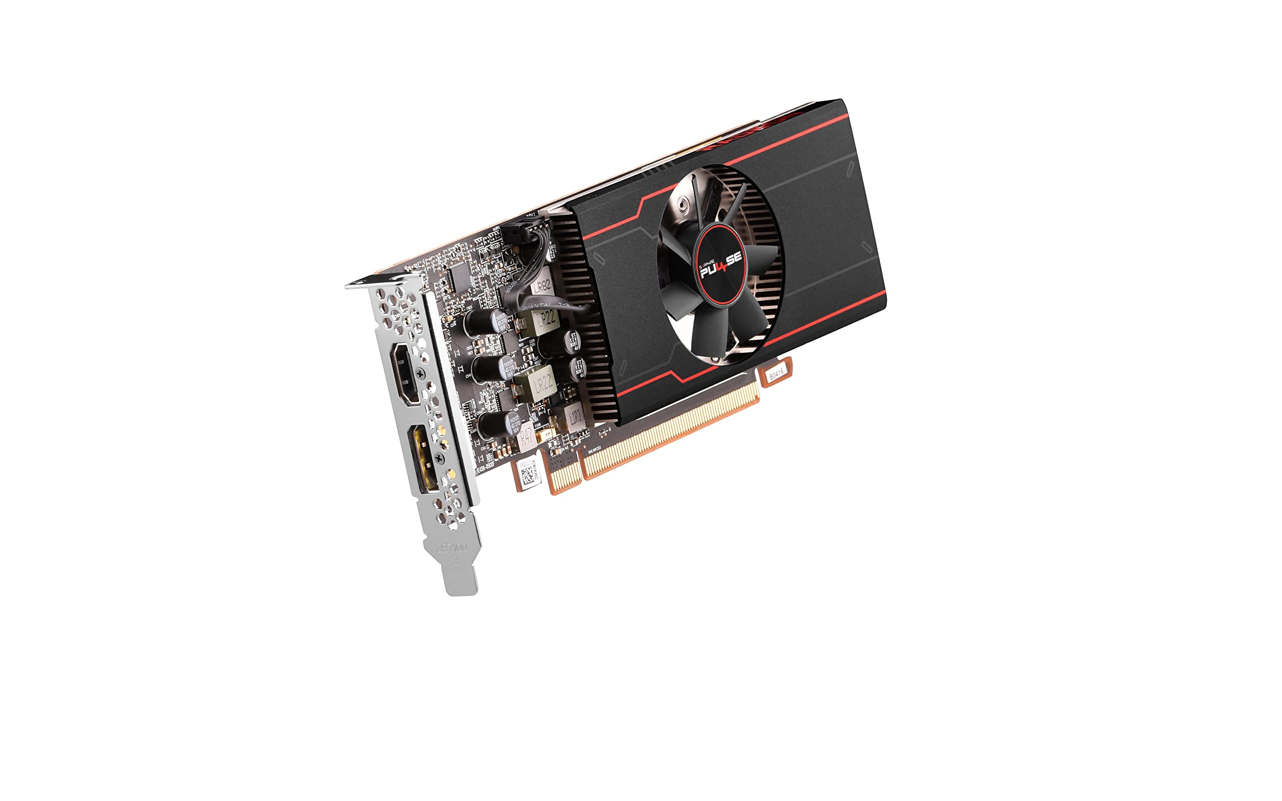 Sapphire 11315-01-20G Pulse AMD Radeon RX 6400 Low Profile Gaming Graphics Card with 4GB GDDR6, AMD RDNA 2, Black