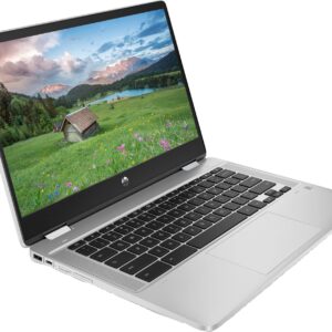 HP Newest Chromebook x360 2-in-1 Laptop, 14" HD Touchscreen, Intel Celeron N4500, 4GB LPDDR4x RAM, 32GB eMMC Flash Memory, Webcam, WiFi, Bluetooth, Chrome OS. Silver