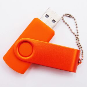 Chauuxee 4GB USB Flash Drives Memory Sticks U Disk Thumb Drive Pen Drives for Pupil Students' Presents&Teachers' Gifts (Orange)