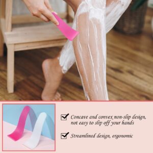 8 Pcs Hair Waxing Removal Beauty Tools Kit Include Hair Wax Cleansing Spatulas Waxing Applicator Silicone Stir Sticks Large Area Hard Wax Sticks Silicone Scraper for Hair Removal Waxing Beauty Makeup