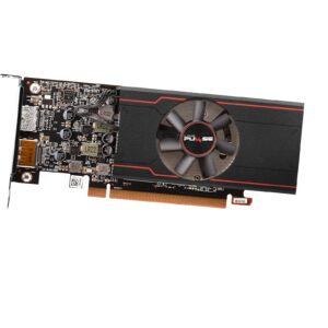 Sapphire 11315-01-20G Pulse AMD Radeon RX 6400 Low Profile Gaming Graphics Card with 4GB GDDR6, AMD RDNA 2, Black