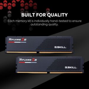 G.Skill RipJaws S5 Series (Intel XMP) 32GB (2 x 16GB) 288-Pin SDRAM DDR5 5600 CL30-36-36-89 1.25V Dual Channel Desktop Memory F5-5600J3036D16GA2-RS5K (Matte Black)