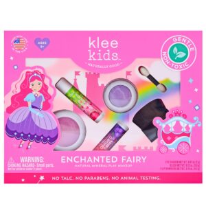 klee naturals luna star naturals klee kids 4 pc makeup up kits with compacts (enchanted fairy)