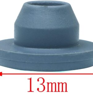 SQXBK Vial Rubber Stopper 100PCS 13mm Butyl Rubber Self Healing Injection Ports Solid Seal for Glass Vial, Liquid Culture Jar