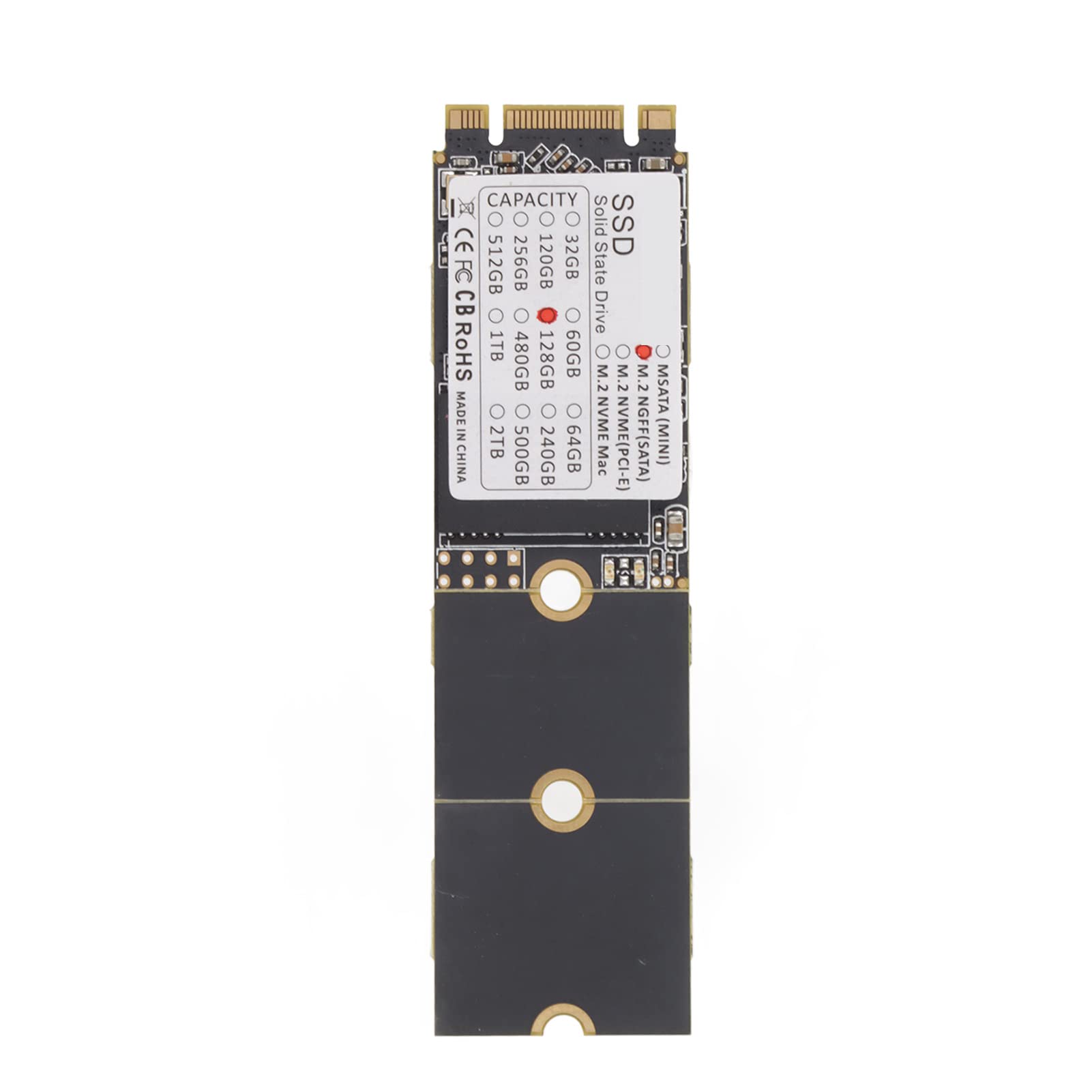 M.2 SSD, Thin Shock Resistant Universal SSD for Tablets, Laptops, PCs, Low Power Consumption