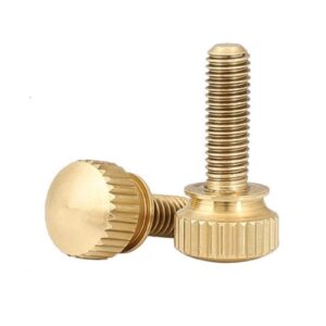 pengfa wshao store 2-5pcs m3 m4 m5 m6 hand tighten brass knurled screws copper twist knurled bolts computer chass bolt thumb screw (length : 16mm, size : m5 2pcs)