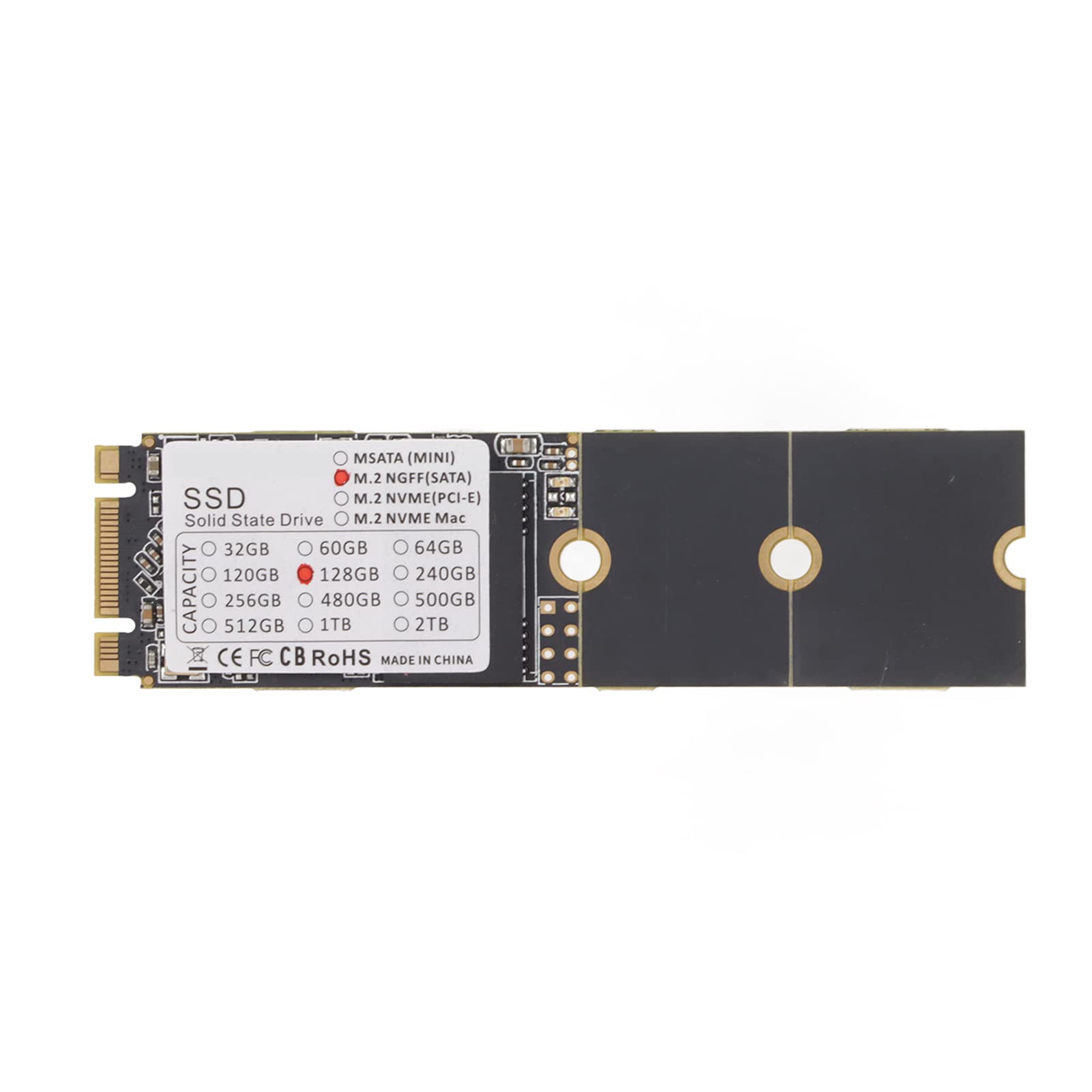 M.2 SSD, Thin Shock Resistant Universal SSD for Tablets, Laptops, PCs, Low Power Consumption