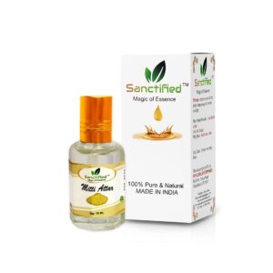 SANCTIFIED Mitti Attar Perfume Natural Long Lasting Non-Alcoholic (10 Ml), Mitti Ittar (Scent Of Rain)