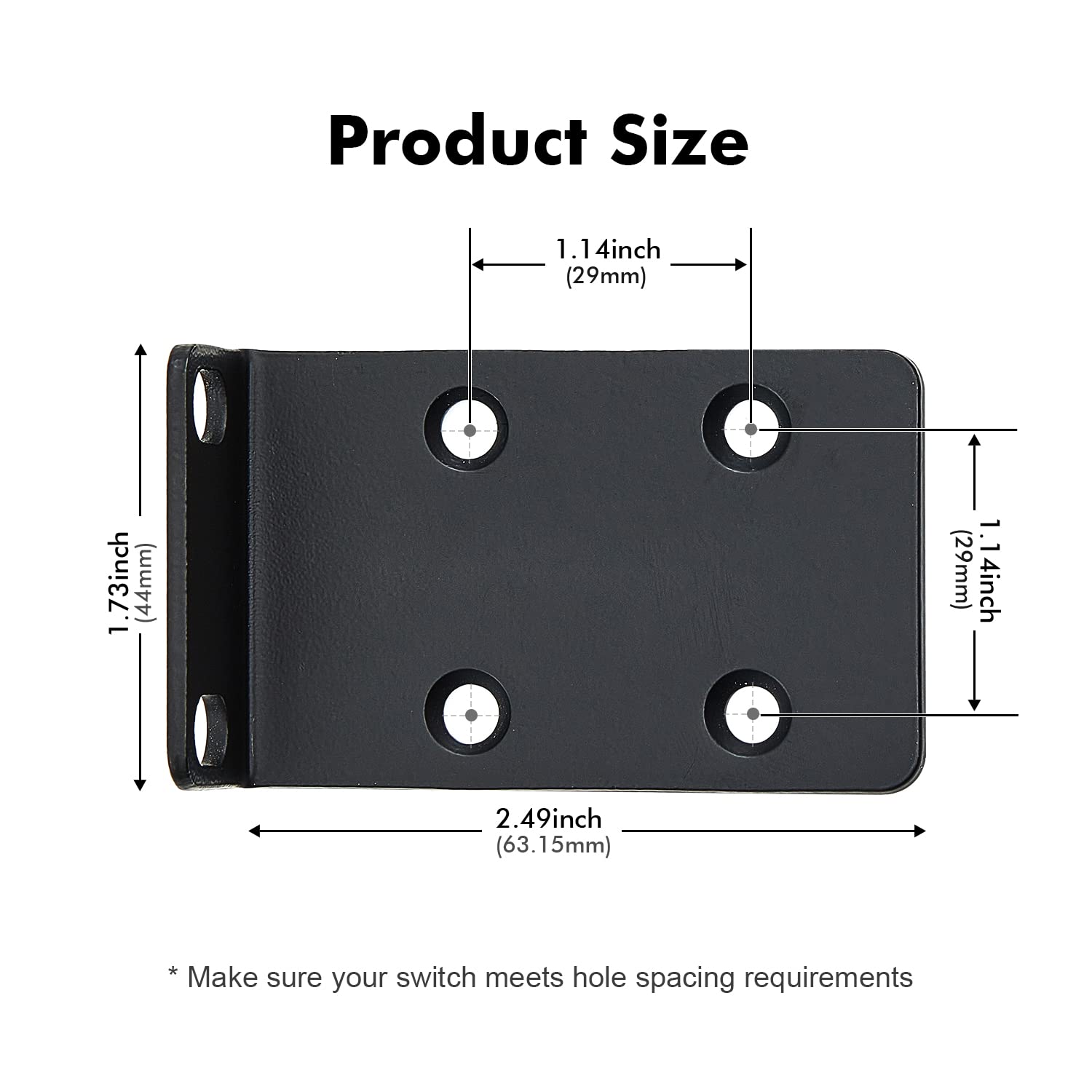 MokerLink 1U Rack Mount Kit Compatible for Cisco 17.3 inch Wide Switches, Compatible CK-300RM-19 rackmount ear