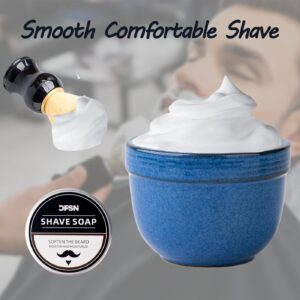 dgudgu Shaving Brush And Bowl Straight Razor Shaving Kit Shaving Bowl And Brush Set Shaving Brush Kit Shaving Cream Bowl Shaving Mug And Brush Set For Men Contain Cup,Brush,Razor Stand,Soap