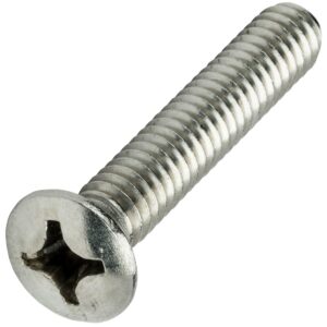 10-32 x 2-1/2" phillips oval head machine screws kit hardware stainless steel 18-8 pack of 25 fastener set ls02804f