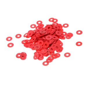 wshao store 36pcs(12x screw+12x motherboard riser +12x washer) 6.5mm 6-32-m3 computer golden motherboard riser+silver screws + red washers (color : 100pcs 3mm)