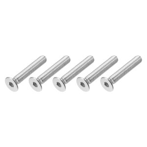 metallixity flat head countersunk machine screws, (m8x50mm) 5pcs, 304 stainless steel socket head cap screws - for machinery, furniture, diy