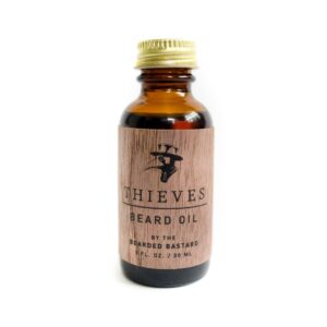 tbb thieves premium beard oil for men | leave-in beard conditioner | keeps facial hair soft and moisturizes skin | jojoba oil, argan & sweet almond essential oils (1 oz.)