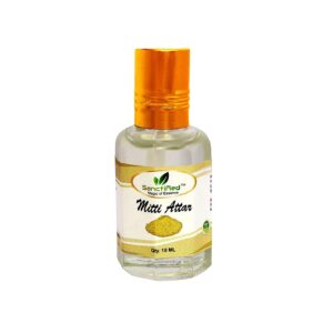 SANCTIFIED Mitti Attar Perfume Natural Long Lasting Non-Alcoholic (10 Ml), Mitti Ittar (Scent Of Rain)