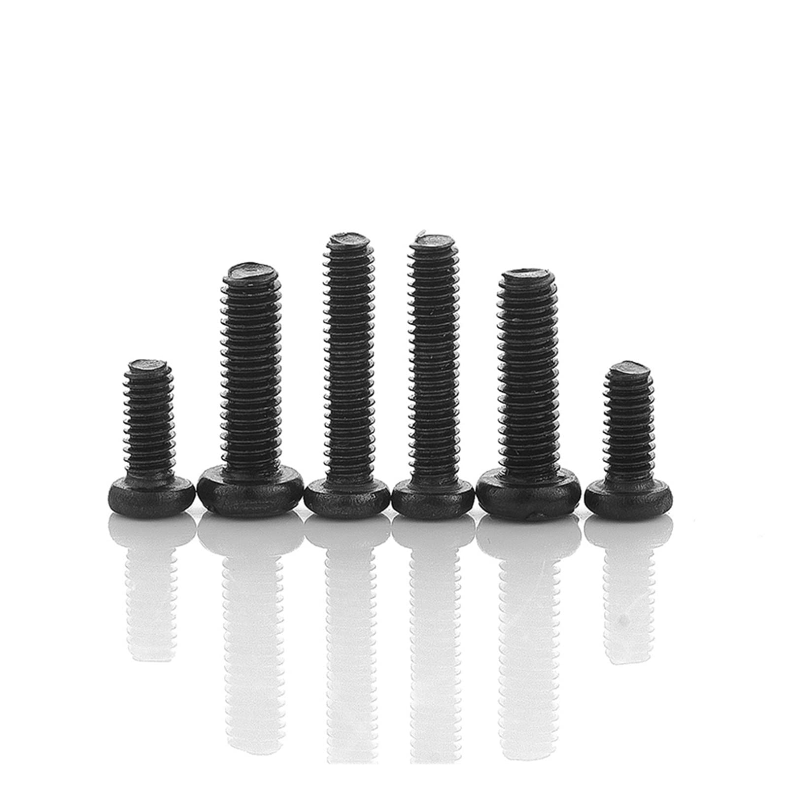 Wshao store 650pcs Cross Recessed Round Pan Head Machine Screws Set M1.4 M1.7 M2 M2.5 M3 Mini Screw Laptop Computer Screw Screw Kit