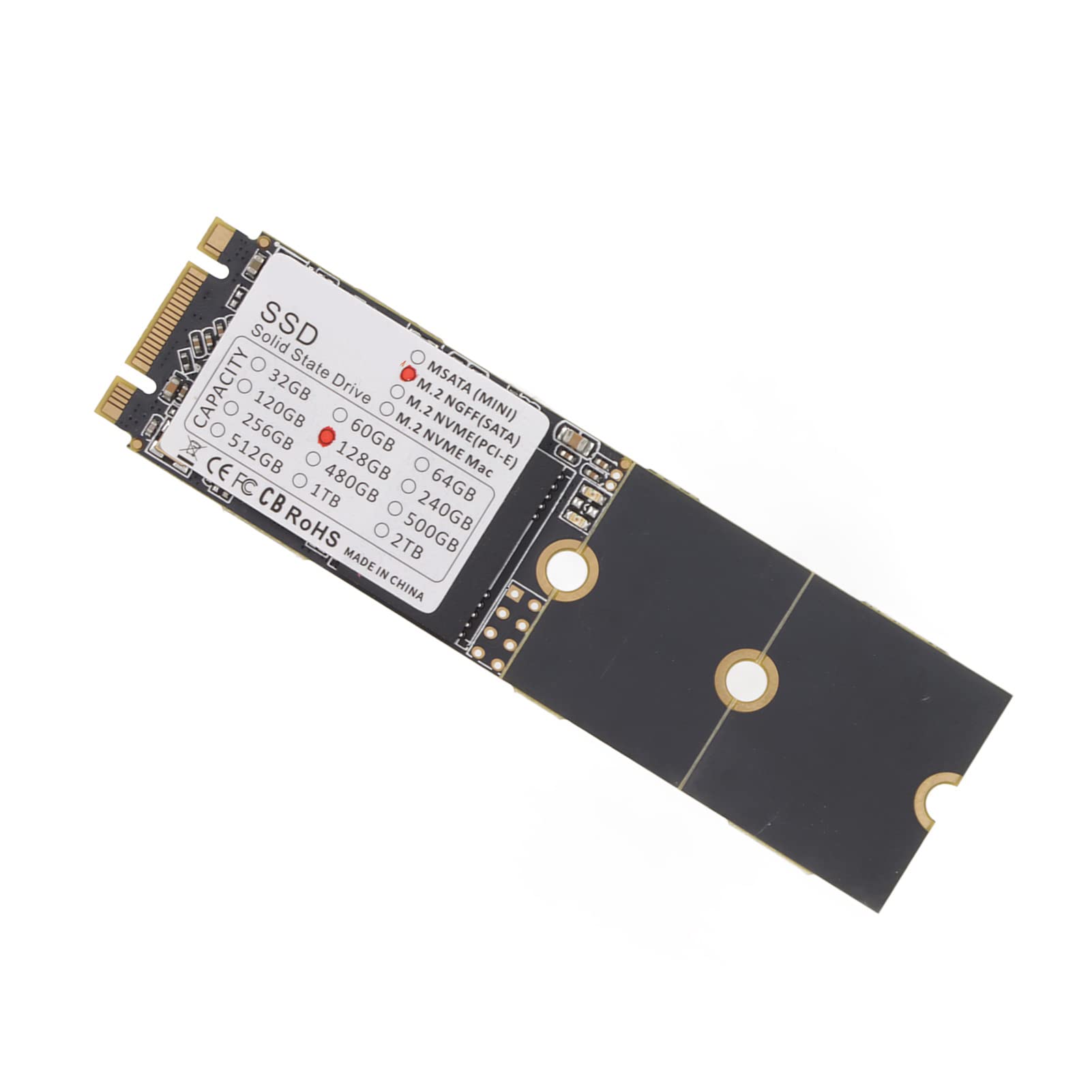 M.2 SSD, Thin Shock Resistant Universal SSD for Tablets, Laptops, PCs, Low Power Consumption