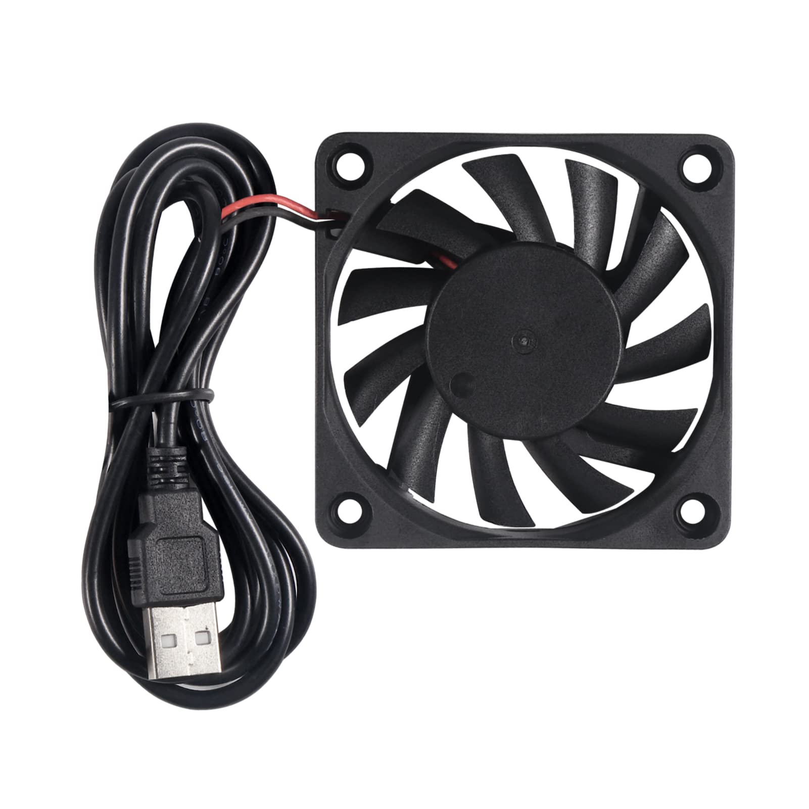 UMLIFE 60mm Fan, 4-Pack 5Volt 0.18A USB 60x60x10mm 6010 Brushless DC Computer CPU Heat Sink Cooling Cooler Fan 60mm x 10mm