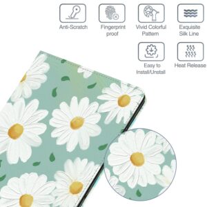 Binguowang Case for Samsung Galaxy Tab A8 10.5 2022 (SM-X200 / SM-X205 / SM-X207) Auto Sleep/Wake with Elastic Band Multi-Angle Viewing Protective PU Leather Slim Flip Folio Stand Cover. (Daisy)