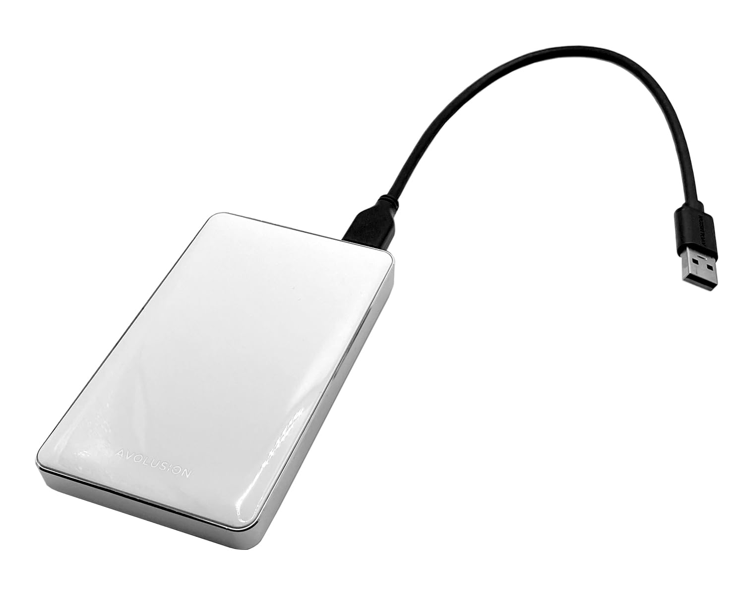 Avolusion T1 Series USB 3.0 Portable External Gaming Hard Drive - White (for PS4, Pre-Formatted) - (2TB)